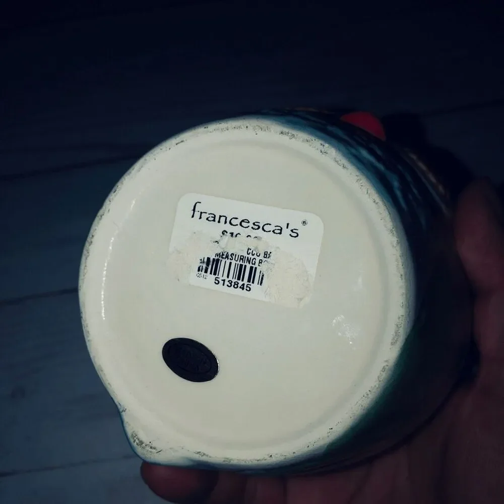 Francesca ceramic measuring cups hand painted